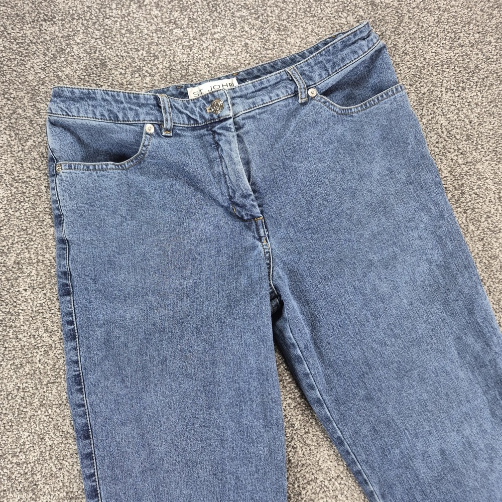 St. John Evening Bootcut Jeans Womens 8 Blue Denim‎